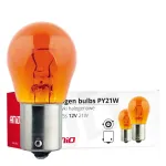 Amio Halogen bulbs PY21W BAU15s 12V 21W AMBER
