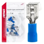 Amio Spade type connectors 7.4/6.3mm 1.5-2.5mm 15A 10 pcs