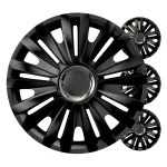 Versaco Car hubcaps 4pcs set Royal black 14" COLOR BOX