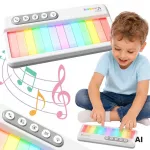 Woopie Lietimui Jautrus Pianinas Su &Scaron;viesomis Ir Melodijomis