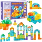 Woopie skaidrios magnetinės kaladėlės, 43 dalys