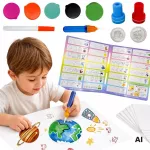 Woopie Magic Brush Pie&scaron;imo Rinkinys Su Antspaudais