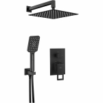 Juoda matinė potinkinė du&scaron;o sistema Deante Anemon