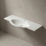 Akmens masės praustuvas L-1300, 1285x522 mm, balta spalva