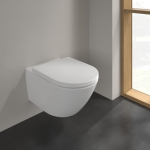 Villeroy & Boch Subway 3.0 TwistFlush su SoftClose dangčiu ir CeramicPlus danga (Matinė balta / Stone White)