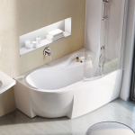 Apdailos plok&scaron;tė Rosa 95 160 L/R snowwhite | Apdailos plok&scaron;tė Rosa 95 160 L sniego baltumo