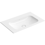 Baldinis praustuvas Villeroy & Boch Finion 80x50 cm, be skylės mai&scaron;ytuvui, su CeramicPlus danga