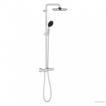 Termostatinė du&scaron;o sistema Grohe Vitalio Start 250 cube 26677001 chromas