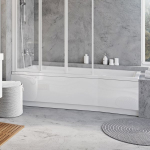 Apdailos plok&scaron;tė BeHappy II 150 L/R snowwhite | Apdailos plok&scaron;tė BE HAPPY II 150 L sniego baltumo