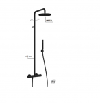 Alpi Blue matinių spalvų termostatinė du&scaron;o sistema BU85RM2151/M