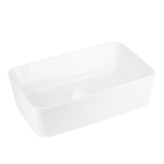 Pastatomas praustuvas Corsan Ango UC5627, stačiakampis, 48x29,5 cm, su baltos spalvos klik-klak dugno vožtuvu, UC5627WH