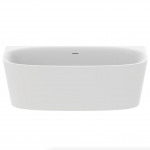 Ideal Standard Dea Duo prie sienos statoma akrilinė vonia 180x80 cm su Click-Clack nuotekų vožtuvu