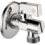Rutulinis ventilis skalbimo ma&scaron;inai ar indaplovei prijungti Deante, 1/2" - 3/4", chromas, VFA_B64M