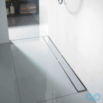 ACO Tile du&scaron;o latakas su įklijuojama plytele ir vertikaliu flan&scaron;u