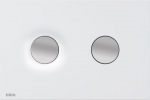 Nuleidimo mygtukas Alcadrain Dot.Dot. baltas matinis/chromas matinis