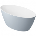 Laisvai pastatoma lieto akmens vonia Marble+ Siena WW BSP pilka i&scaron;orė, baltas vidus