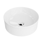 Praustuvas ant stalvir&scaron;io Lavita Isla 360x360 mm, baltas blizgus