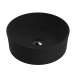 Praustuvas ant stalvir&scaron;io Lavita Isla 360x360 mm, juodas matinis