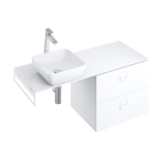 Plok&scaron;tė Comfort 1200 prie spintelės SD Comfort 600 | Plok&scaron;tė Comfort 1200 balta