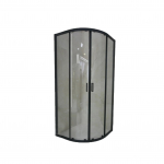 Du&scaron;o kabina Lutea Black galimi matmenys 80x80,90x90x100x100cm