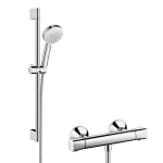 Hansgrohe Crometta 100 Vario Combi du&scaron;o komplektas 650 mm, baltas/chromas