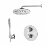 Potinkinė termostatinė Paffoni light du&scaron;o sistema Mercury Grey