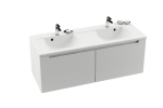 Spintelė po dviguba praustuve SD Classic 1300 | Praustuvo spintelė SD Classic 1300 cappuccino/balta