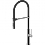 Virtuvinis mai&scaron;ytuvas su juoda  žarna Paffoni Chef