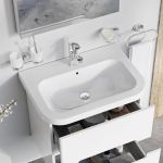 Keraminė praustuvė Chrome | Praustuvas Chrome 650 su persipylimu