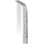 Du&scaron;o panelė Corsan Kaskada LED, aliuminė, su termostatu, sidabro spalvos, A014TSLLED