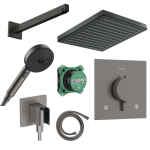 Potinkinė du&scaron;o sistema Hansgrohe Pulsify E Brūžintas Juodas Chromas