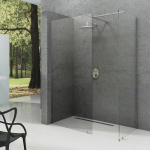 Du&scaron;o kabina Walk-In Double Wall | Walk In Wall-80 v.200 black+Transparent