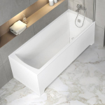 Akrilinė stačiakampė vonia Classic II | Vonia Classic II 160x70 sniego baltumo su kojomis