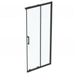 Ideal Standard CONNECT 2 du&scaron;o kabinos slankios durys (90 cm), aliuminio rėmas, matinė juoda (kaina už vienas duris)