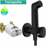 Hansgrohe Eco Smart potinkinis bidette komplektas, juodas