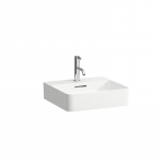 Laufen Val mažas pastatomas ant stalvir&scaron;io praustuvas su nu&scaron;lifuota apačia 450x420 mm 816280