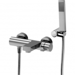 Vonios mai&scaron;ytuvas su rankiniu du&scaron;u Paffoni Rock spalvų pasirinkimas chromas, nerūd.plienas