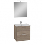 Vonios baldų komplektas VITRA MIA su LED 60, 60 x 38 x 59,5 cm, ąžuolo