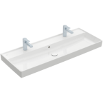 Dvigubas praustuvas Villeroy & Boch Collaro 1200x470 mm, su 2 skylėmis mai&scaron;ytuvams (White Alpin)