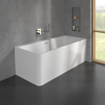 Villeroy & Boch Subway 3.0 prie sienos glaudžiama akrilinė vonia 180x80 cm, de&scaron;inė, balta