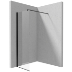 Du&scaron;o sienelė / walk-in Deante Kerria Plus, Kerria Plus sistema, 50 cm, juoda, KTS_N85P