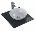 Ideal Standard STRADA O praustuvas montuojamas ant stalvir&scaron;io 41x41 cm (410 x 410 x 150 mm), be persipilimo, balta spalva