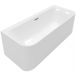 Villeroy & Boch Loop & Friends prie sienos glaudžiama akrilinė vonia 180x80 cm, Alpių balta