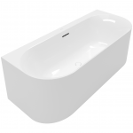Villeroy & Boch Loop & Friends ovali prie sienos glaudžiama akrilinė vonia 170x75 cm, Alpių balta