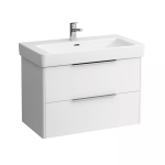 Spintelė su praustuvu Laufen Base 80 cm, balta blizgi H4023921102611