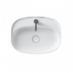 Pastatomas ant stalvir&scaron;io praustuvas Alice Ceramica Lavabo Form Ovale 60x45