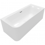 Villeroy & Boch Loop & Friends prie sienos montuojama akrilinė vonia 180x80 cm, de&scaron;inė, Alpių balta