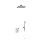 Potinkinė du&scaron;o sistema Corsan Ango Z02, su kvadratine 25 cm lietaus du&scaron;o galva, su mai&scaron;ytuvu, chromo spalvos, Z02MCH