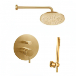 Braižyto aukso potinkinė du&scaron;o sistema Paffoni Light su 30cm dydžio galva