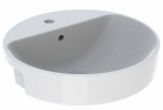Pusiau įleidžiamas apvalus praustuvas su skyle mai&scaron;ytuvui Geberit Variform 50cm
